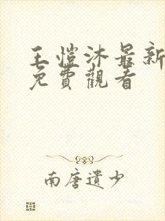 王恺沐最新短剧免费观看