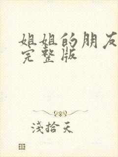 姐姐的朋友高清完整版