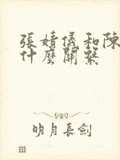 张婧仪和陈飞宇什么关系