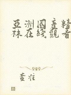 亚洲国产精品丝袜在线观看