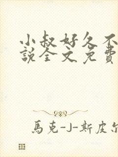 小叔好久不见小说全文免费阅读无弹窗