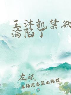 王沐凯禁欲大佬沦陷了