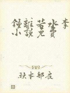 钟离若水李辰安小说免费