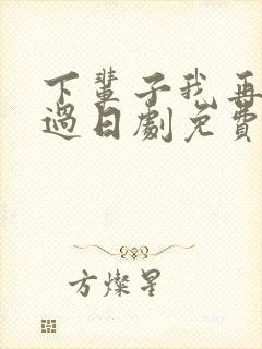 下辈子我再好好过日剧免费观看