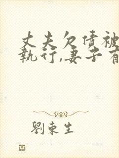 丈夫欠债被强制执行,妻子有义务配合 丈夫欠债被强制执行,妻子有义务配合