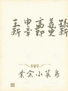 王申高义孙倩最新章节更新