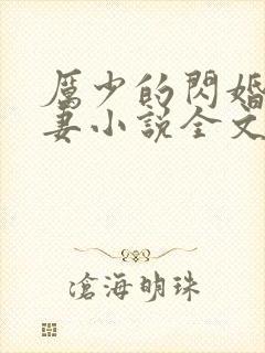 厉少的闪婚小萌妻小说全文免费阅读