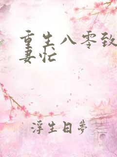 重生八零致富佳妻忙