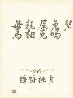 母亲属兔儿子属马相克吗