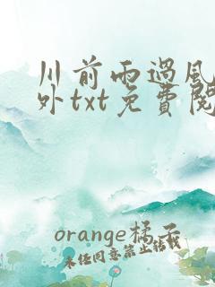 川前雨过风止番外txt免费阅读