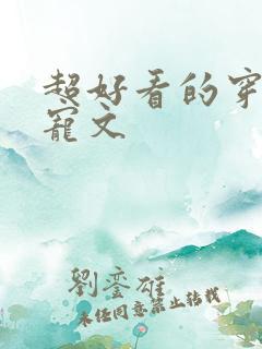 超好看的穿越甜宠文
