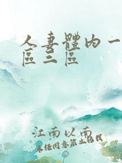 人妻体内一区二区三区