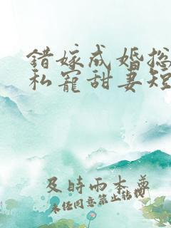错嫁成婚总裁的私宠甜妻短剧在线观看