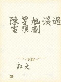 陈星旭演过哪些电视剧