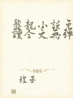 盘龙小说免费阅读全文无弹窗