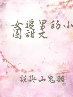 女追男的小说校园甜文