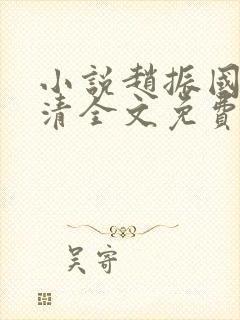 小说赵振国宋婉清全文免费阅读