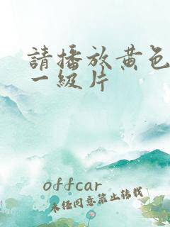 请播放黄色录像一级片