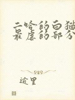 二哈的白猫师尊最虐的部分