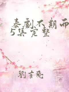 泰剧不期而爱15集完整