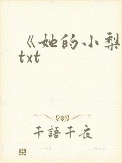 《她的小梨涡》txt