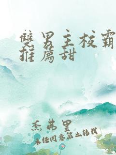 双男主校霸小说推荐甜