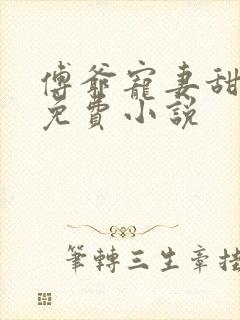 傅爷宠妻甜入骨免费小说