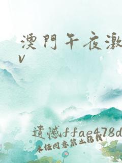 澳门午夜激情av