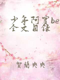 少年阿宾ben全文目录