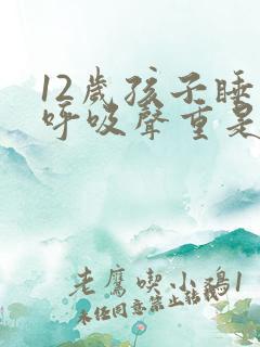 12岁孩子睡觉呼吸声重是什么原因
