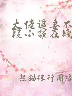 大佬追妻不择手段小说在线收听