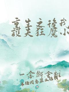 重生之后我成了护夫狂魔小说