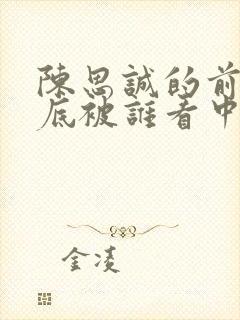 陈思诚的前妻到底被谁看中了
