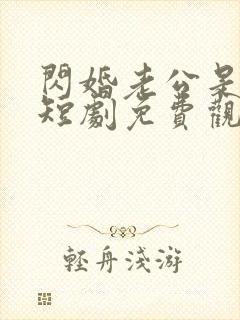 闪婚老公是总裁短剧免费观看完整版