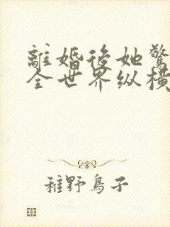 离婚后她惊艳了全世界纵横
