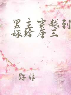 男主穿越到斗罗嫁给唐三