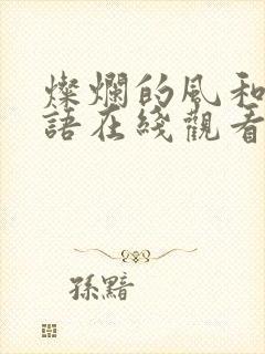 灿烂的风和海粤语在线观看