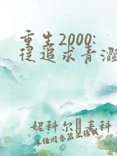 重生2000:从追求青涩校花同桌开始章节