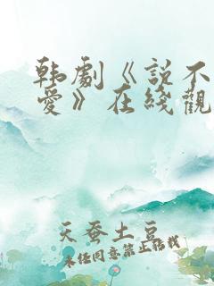 韩剧《说不出的爱》在线观看