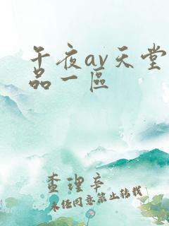 午夜av天堂精品一区