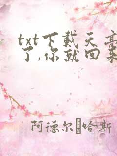 txt下载天亮了,你就回来了
