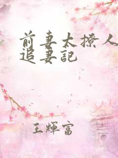前妻太撩人总裁追妻记