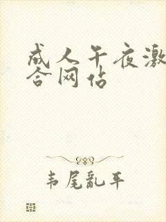 成人午夜激情综合网站
