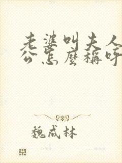 老婆叫夫人,老公怎么称呼