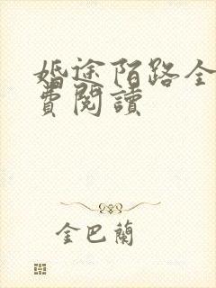 婚途陌路全本免费阅读