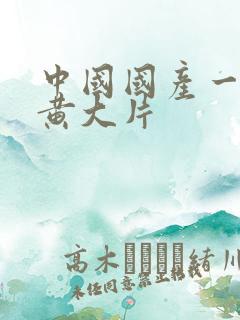 中国国产一级特黄大片