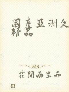 国产亚洲久久久精品