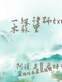 一级律师txt木苏里