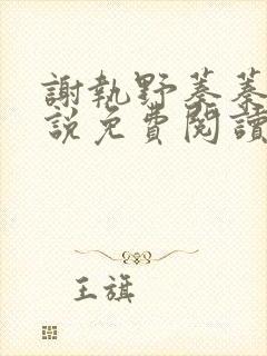 谢执野蓁蓁的小说免费阅读无弹窗