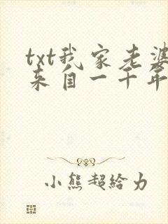 txt我家老婆来自一千年前